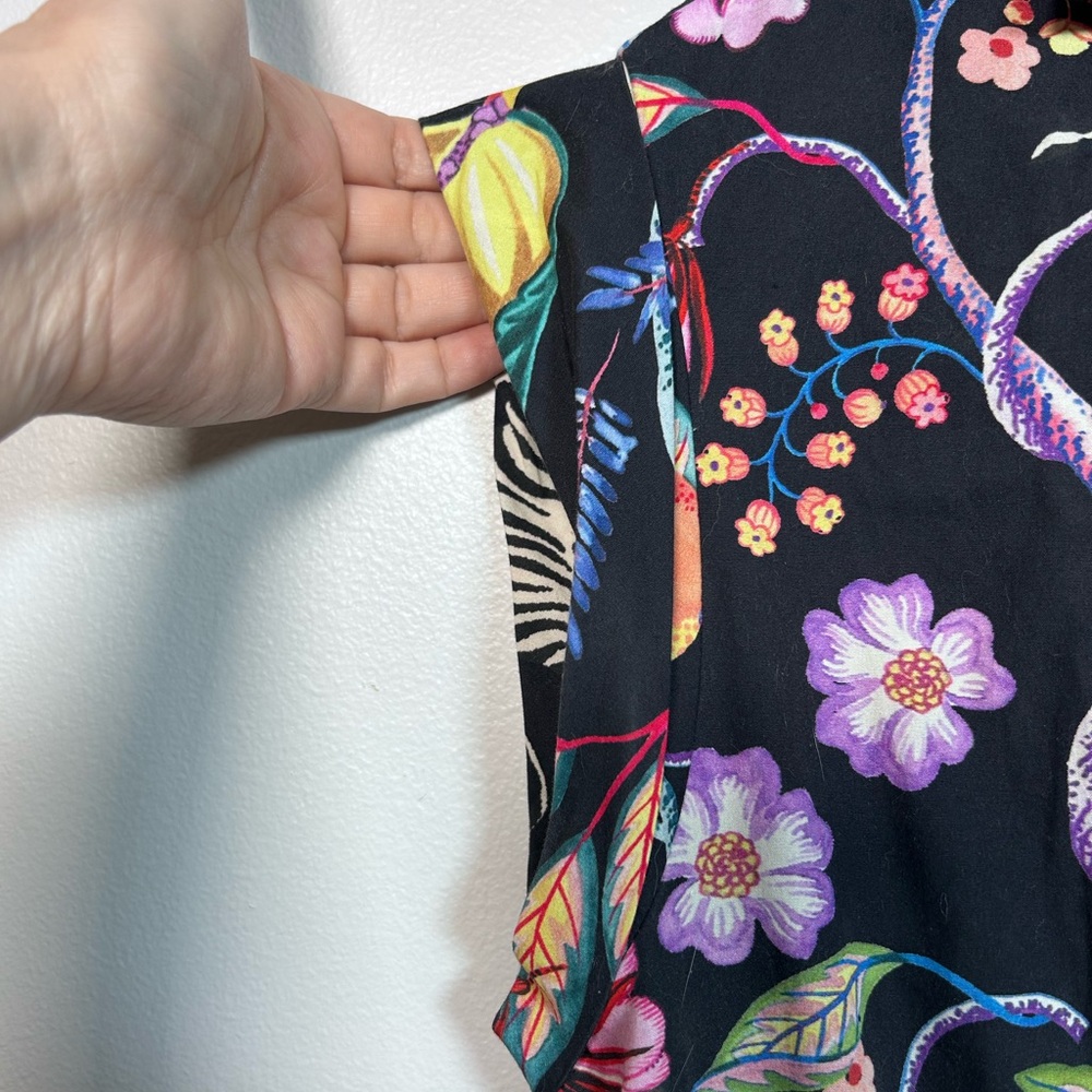 Anthropologie Maeve Floral V-Neck Dress SZ S - Picture 6 of 10